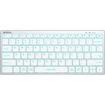 Клавиатура A4Tech Fstyler FX61 белый USB slim LED (FX61 WHITE)